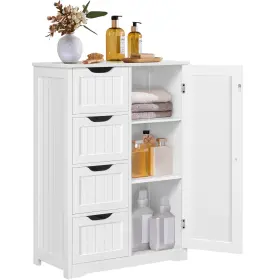 B07FKD2LT9 YAHEETECH Wooden Floor Cabinet Storage Organizer