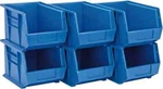 6 Pack Quantum Storage Qus239 Blue Ultra Stack&hang Bins: 10-3/4" X 8-1/4" 7". Fixed Price $82.67.