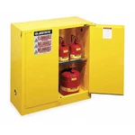 Justrite 893020 Hazardous Material Storage Cabinet, 30 Gal, 1 Shelves, Steel,. Fixed Price $1508.65.