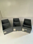 Three (3) Equipto Steel Organizer Storage Drawers Bin Dividers 8-1/4"x6-1/4"x17". Fixed Price $49.99.