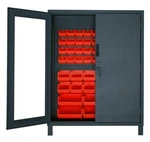 Durham 3704cxc-54b-1795, 54 Red Hook On Bins In 14 Gauge Cabinet, 60"x24"x78". Fixed Price $4915.08.