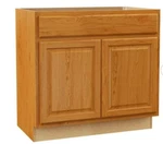 Hampton Bay 36 X 34.5 In Assembled Bath Base Cabinet,medium Oak No Shelf. Fixed Price $200.00.