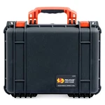 Black & Orange Pelican 1450 Case. With Foam.. Fixed Price $189.00.