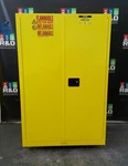 Uline H-2219s-y Flammable Storage Cabinet Self Closing Doors 90 Gal. Fixed Price $990.00.