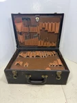 Vintage Jensen Jtk-27 Leather Hard Shell Tool Case Lg. 18x1:x7 With Some Tools. Fixed Price $129.90.