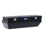Uws Gloss Black Aluminum 62in Wedged Angled Utility Chest Box Tool Storage. Fixed Price $876.95.