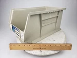 Akro-mils 8" X 14" 6.5" Hang Stack Storage Bin Plastic Akrobin Mil8 30-240 Tan. Fixed Price $12.95.