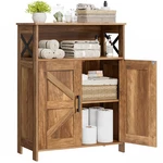 Homhedy Farmhouse Bathroom Storage Cabinet 2 Doors Toilet Paper. Fixed Price $116.69.