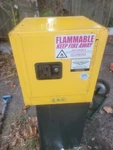 Eagle 1901x Flammable Liquid Safety Cabinet,yellow. Fixed Price $550.00.