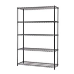 Trinity Shelving Unit Black 5-tier Steel Wire Nsf Outdoor 600lb/shelf 48x72"x18". Fixed Price $182.85.