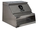 Buyers Products #1705183 24x28x30" Heavy Duty Diamond Tread Aluminum Step Box. Fixed Price $869.95.