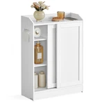 Vasagle Narrow Storage Cabinet Slim Floor Sliding Doors Toilet Paper. Fixed Price $99.35.