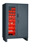 Durham 3703cxc-42b-1795, 42 Red Hook On Bins In 14 Gauge Cabinet, 48"x24"x78". Fixed Price $4715.81.