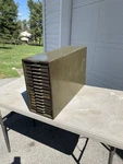 Vintage Remington Rand Kardex Visible Index Card Flat File Cabinet 15 Drawer. Fixed Price $200.00.