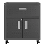 Manhattan Comfort Fortress Storage Units, Charcoal Gray Cabinet. Fixed Price $270.36.