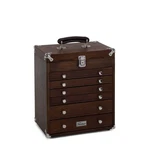 Gi-t16-d Gerstner International Dark Oak 6-drawer Collector's Chest. Fixed Price $259.00.