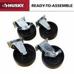 Husky 4 In. Caster Kit Regular Duty Steel Garage Base Cabinet 715169 New Pack. Fixed Price $34.99.