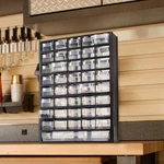 Stalwart 41-compartment Plastic Storage Drawers For Tools Or Crafts, Black. Fixed Price $35.96.