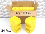 (24 Pcs.) Durham - Pb30210-21 Yellow Hook-on-bins 4 X 5 3 New In Case). Fixed Price $64.50.