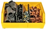 Durham Pb30250-21, Plastic Hook On Bin, 16"x15"x7", Yellow (pack Of 6). Fixed Price $152.45.