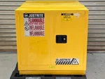 Justrite 892320 Sure-grip Ex Flammable Liquid Storage Cabinet, 22 Gal., Yellow. Fixed Price $599.99.