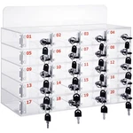 Threan 20 Slot Acrylic Cell Phone Storage Box Wall Mounted With Lock & Keys. Fixed Price $125.02.