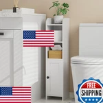 Homhedy Corner Bathroom Cabinet With Door, Shelves - Small Space Storage. Fixed Price $70.97.