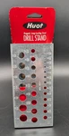 Huot 829 Metal Drill Index Stand 29 Pcs 1/16" - 1/2" Fractional Holder Usa. Fixed Price $23.00.