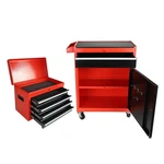 Cerbordy 5-drawer 2 In 1 Rolling Tool Chest, Storage Large, Red / Black. Fixed Price $160.99.