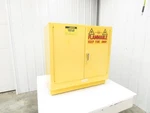 Justrite 25730 Yellow Flammable Safety Cabinet Dual Door 22 Gallon Liquid. Fixed Price $649.99.
