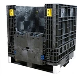 Akro-mils B3178589 Collapsible Bulk Container 2 Drop Doors - 32 X 30 34 H I.... Fixed Price $372.09.