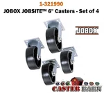 Jobox 6" Caster Set 1-321990 New. Fixed Price $155.99.