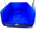 Uline S-12422 Commercial Heavy Duty Plastic Storage Container Bins 18x16x11 Blue. Fixed Price $29.95.