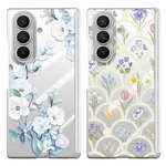 For Samsung Z Fold7 Fold6 Fold5 Flower Pattern Magnetic Clear Folding Case Cover. Fixed Price $9.99.