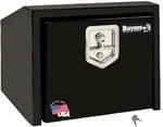 Buyers #1703355 14/10.5x12x30 Inch Black Steel Underbody Box With Slanted Back. Fixed Price $349.49.