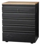 Husky Heavy Duty 18-ga Steel 5-drawer Black Garage Base Cabinet Htc100007. Fixed Price $570.00.