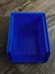 Uline S-12416 Plastic Stackable Bin Blue. Fixed Price $7.95.