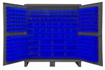 Durham Hdc72-240-5295, 12 Gauge Cabinet With 240 Blue Hook On Bins, 72"x24"x78". Fixed Price $3487.72.