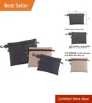 Clc 1100 Multi-purpose Clip-on Zippered Polyester Bags - 3 Pack For Easy Storage. Fixed Price $19.67.