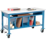 Global Industrial Mobile Packing Workbench Lower Shelf Kit Esd Square Edge 72"w. Fixed Price $1185.00.