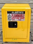 Justrite 890420 Sure-grip Ex Flammable Liquid Storage Cabinet, 4 Gallon, Yellow. Fixed Price $449.00.