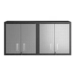 Manhattan Comfort Dual Fortress Floating Garage Storage Cabinet 1 Black/grey. Fixed Price $355.51.