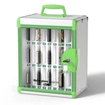 Cell Phone Locker 24 Slots Wall Mounted Aluminum Alloy Green Glosen Portable. Fixed Price $89.99.