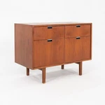1970s Florence Knoll 2-position Cabinet / Credenza W/ 4 Drawers In Walnut 36". Fixed Price $4500.00.