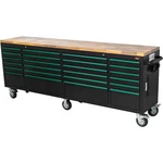 T34623 96" 24-drawer Tool Cabinet W/ Outlets. Fixed Price $1595.00.