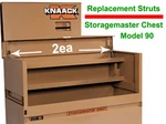 2ea Nitro Prop Gas Strut Spring Lift Rod Rep Knaack Storagemaster Chest Mod 90. Fixed Price $36.99.
