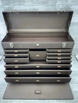 Kennedy 52611 11-drawer Machinist Tool Chest Felt Lined Brown Usa Made W/keys. Fixed Price $329.95.