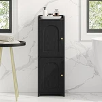Hzuaneri Bathroom Corner Floor Storage Cabinet W/ 2 Doors, Adjustable Shelf. Fixed Price $92.22.