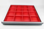 16 Schaller Red Tool Box Organizers - 6 X 2 Inch Deep (actual Depth 1-3/4). Fixed Price $57.75.