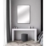 Home Decorators 24 X 30 Rectangular Framed Wall Bathroom Vanity Mirror In Black. Fixed Price $49.83.